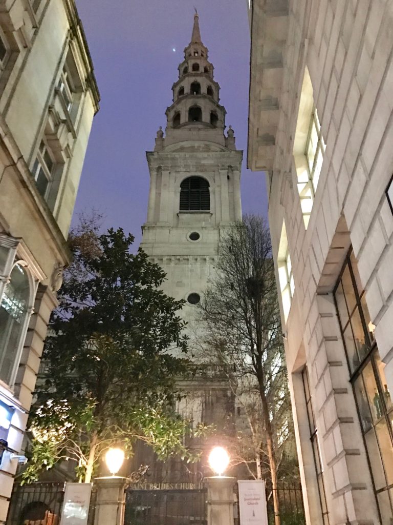 St. Bride's Church, London, Dec. 2016