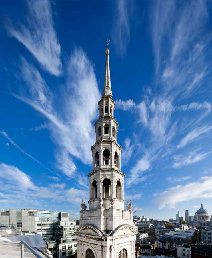 A better pic of the steeple of St. Bride's Church pulled from the internet. Just beautiful.