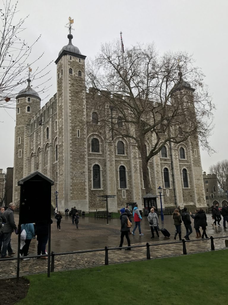 The White Tower at the Tower of London, Dec. 2016