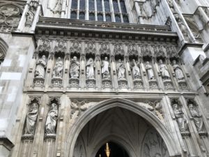 Westminster Abbey, Detail of the Nave, Dec. 2016