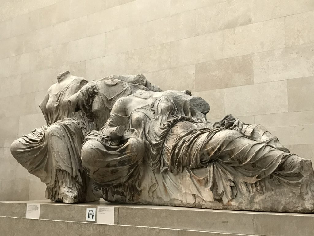 Marble figures from the Parthenon, British Museum, Dec. 2016