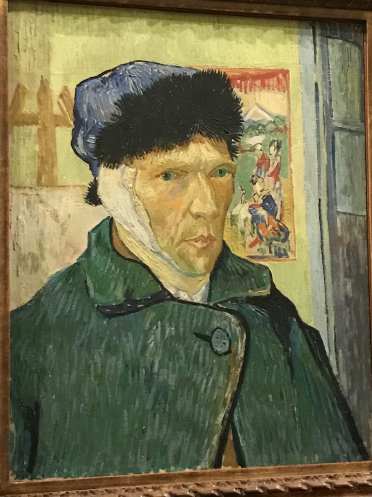 Van Gogh'a Self-Portrait with a Bandaged Ear, Courtauld Gallery, Somerset House, London, Dec. 2016