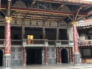 Stage at the Globe Theater, London, Dec. 2016