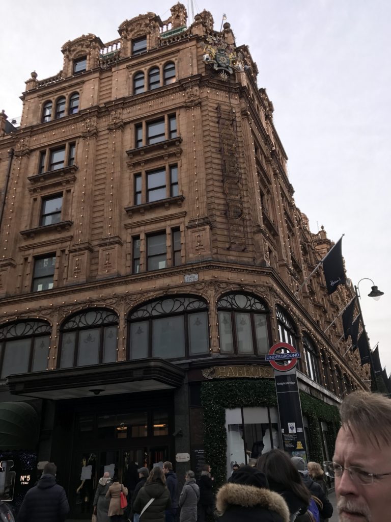 Harrod's Department Store, London, Dec. 2016