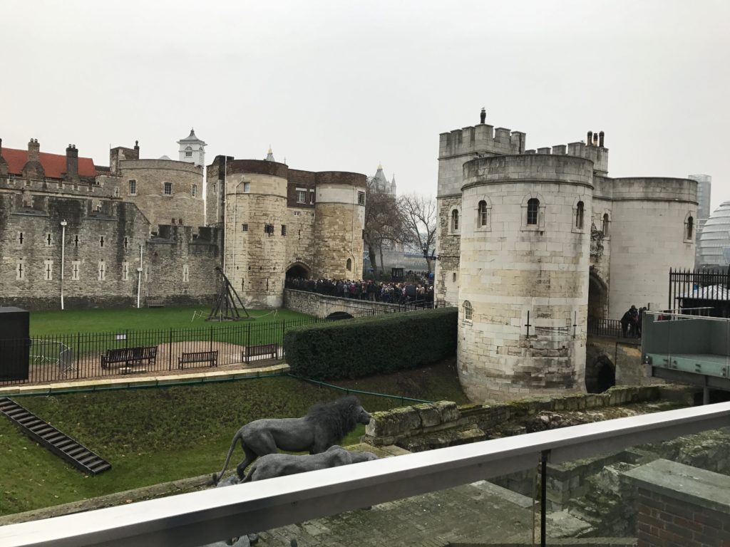 Outer and inner gatehouses for the Tower of London. Dec. 2016.