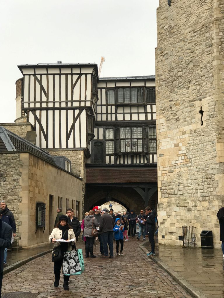 Tudor building within the Tower of London. Dec. 2016.