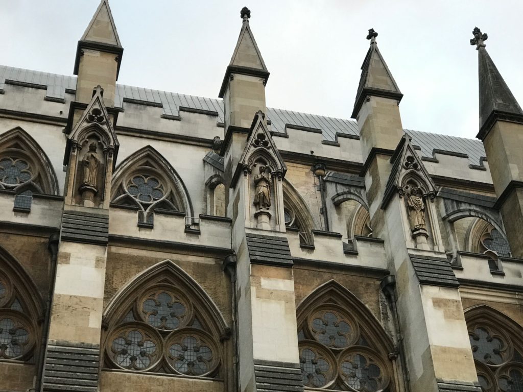 Architectural detail. Westminster Abbey. London, Dec. 2016.