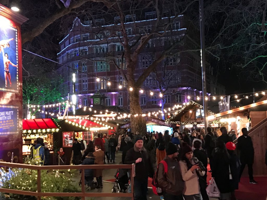A Christmas market we stumbled on while lost. No idea where this one is! London, Dec. 2016.