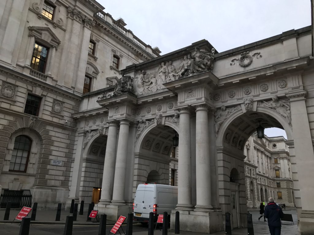 Just your basic government building entrance.....London, Dec. 2016.