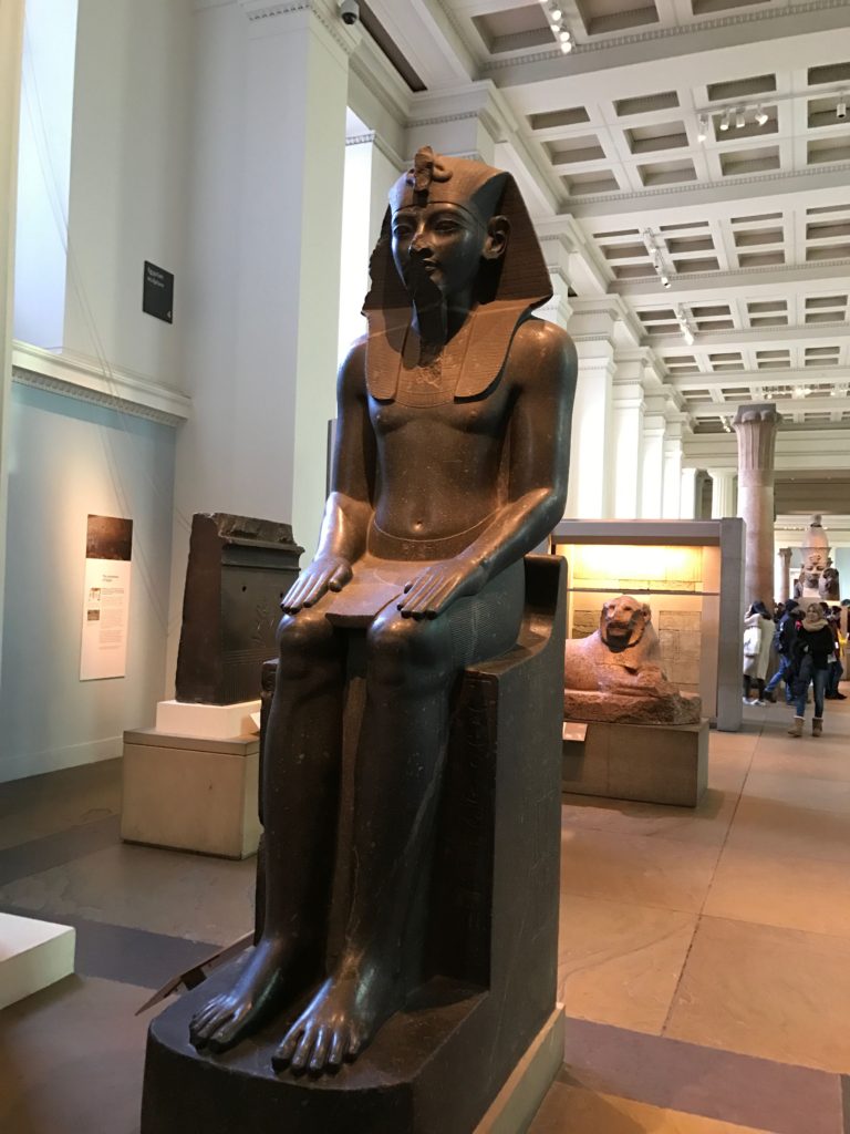 Egyptian gallery. British Museum. London, Dec. 2016.