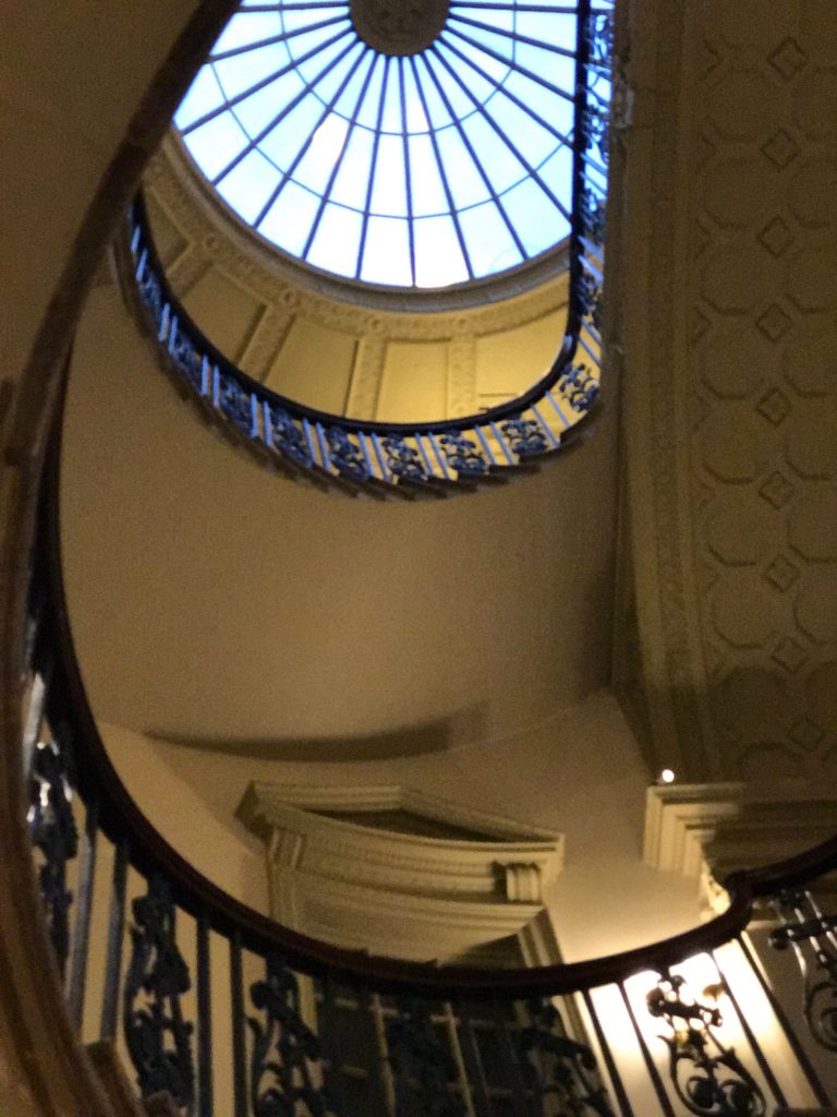 Grand staircase at the Courtauld Gallery. London, Dec. 2016.